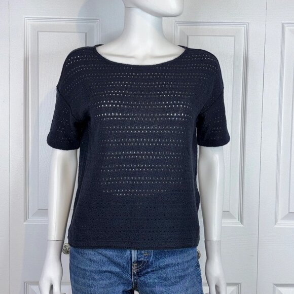 Women's Black Knit Top - Picture 1 of 2